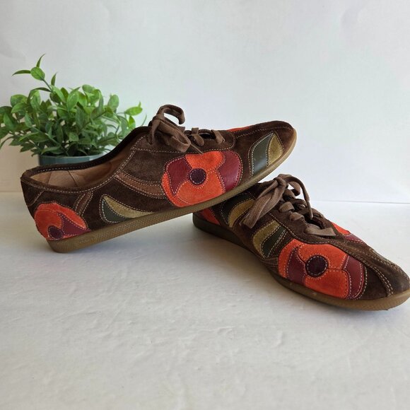 EUC & HTF Vintage Coach Poppies for Peace Emanuelle Shoes (F289/J03) – Size 10 - Picture 1 of 9